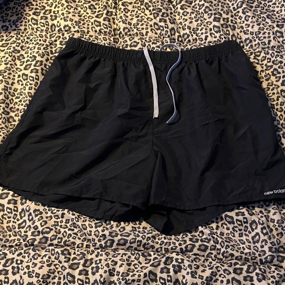 New Balance Other - Men’s New Balance Black Running Shorts with White Drawstring